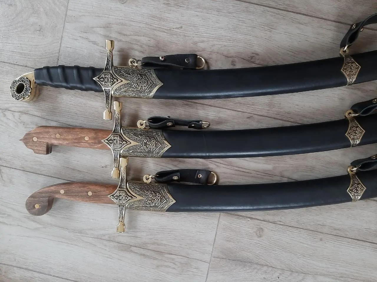 Saber with scabbard